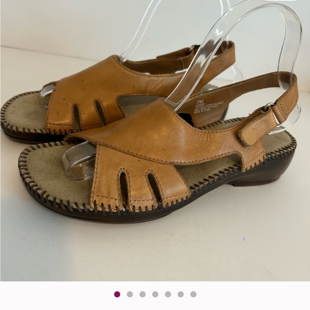 Naturalizer genuine leather sandals tan S 7 boho whimsigoth coastal